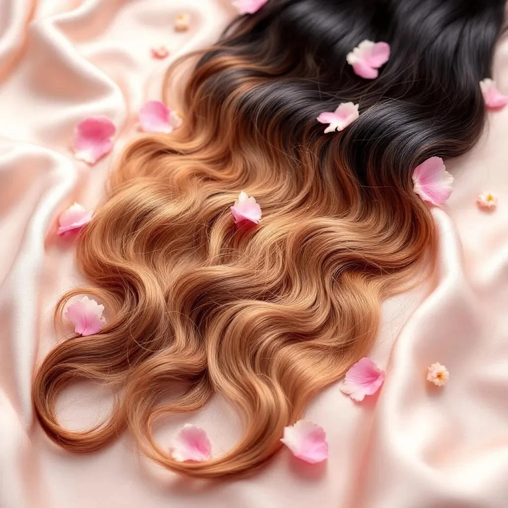 Ombre Balayage Wavy Extensions | 100% Remy Hair